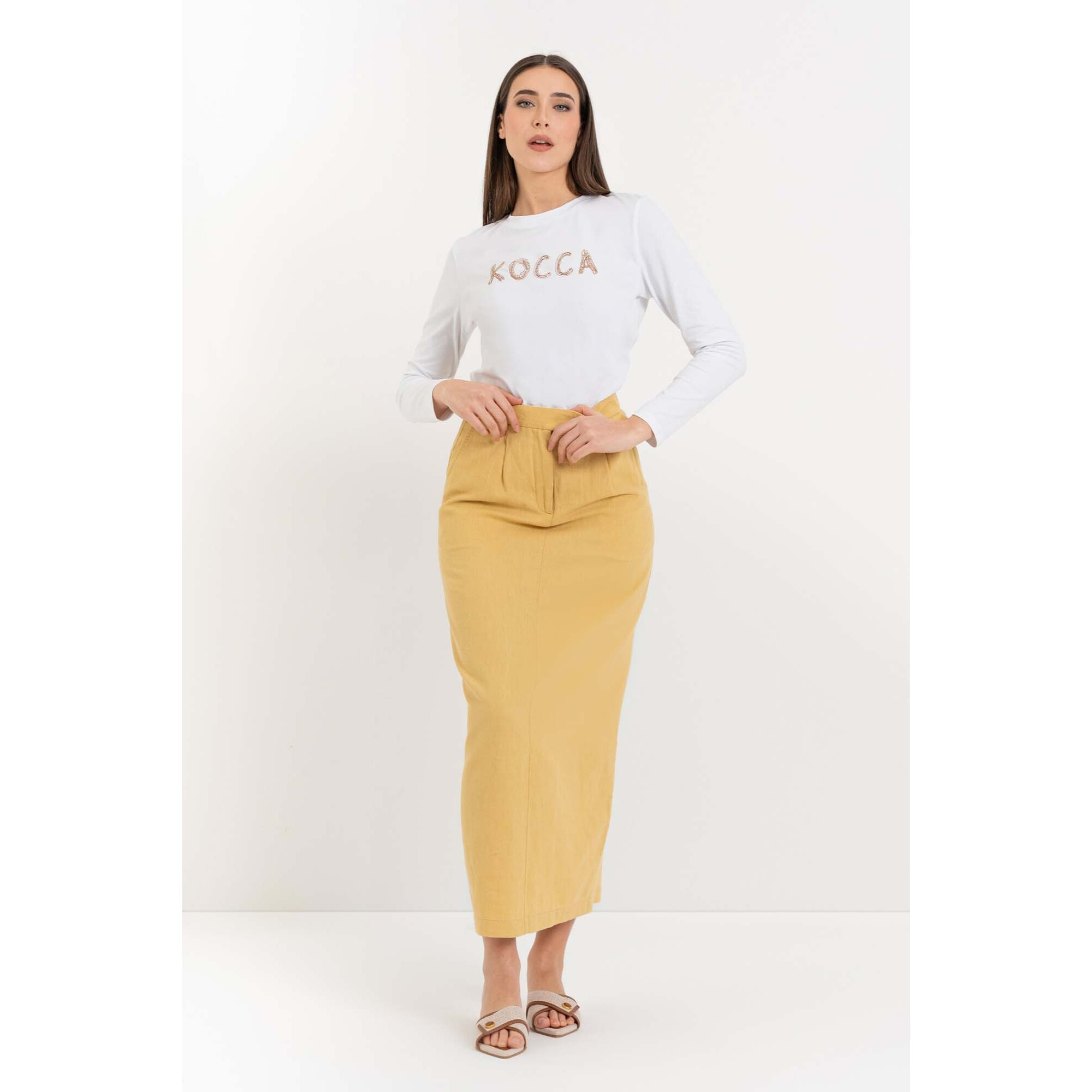 Kocca - T-shirt a maniche lunghe da donna in cotone con logo Donna