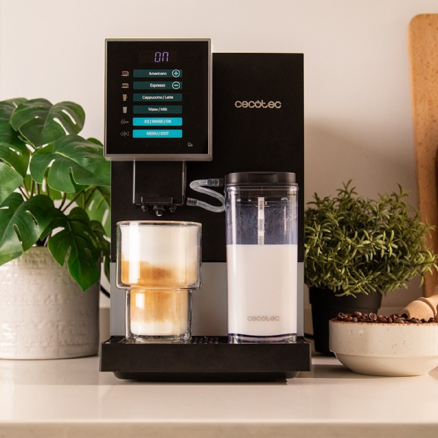 Cecotec Cafetera Superautomática Cremmaet Compactccino Black Silver