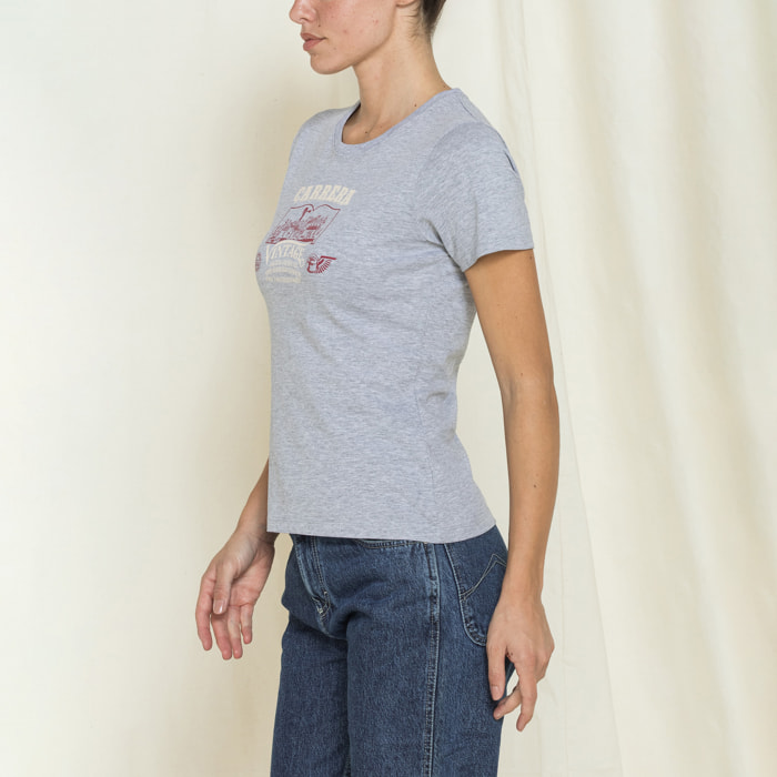 T-SHIRT GIROCOLLO CON STAMPA REPLICA