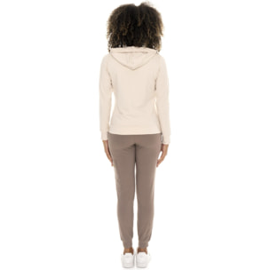Tuta invernale donna cappuccio e zip Leone 1947 Chic Tones