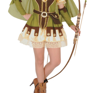 Costume Travestimento Lady Robin Hood Donna