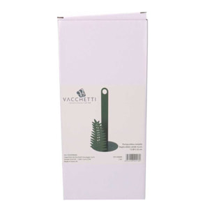 Portascottex in metallo foglia d'alloro verde scuro tondo ø15h33
