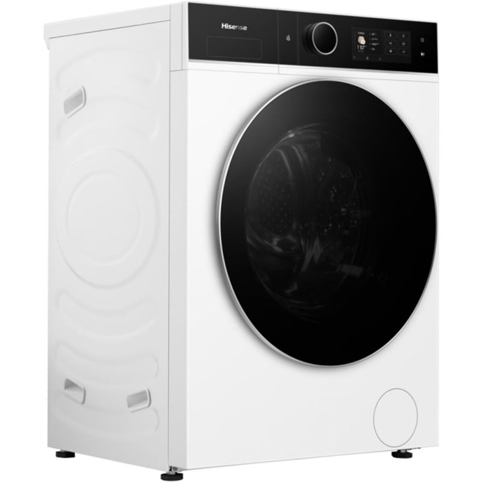 Lave linge séchant hublot HISENSE WD5I1245BWRH - 12/8 kg - 1400 tr/min - Classe A - Moteur Inverter - Dosage automatique - Connecté