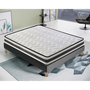 Materasso 160x200 Waterfoam - Ortopedico - Reversibile - 9 Zone di Comfort - Reversibile