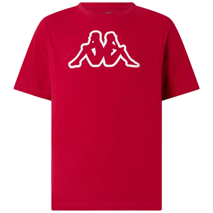 T-Shirts & Top Kappa Uomo Logo Korpo Cromen Rosso