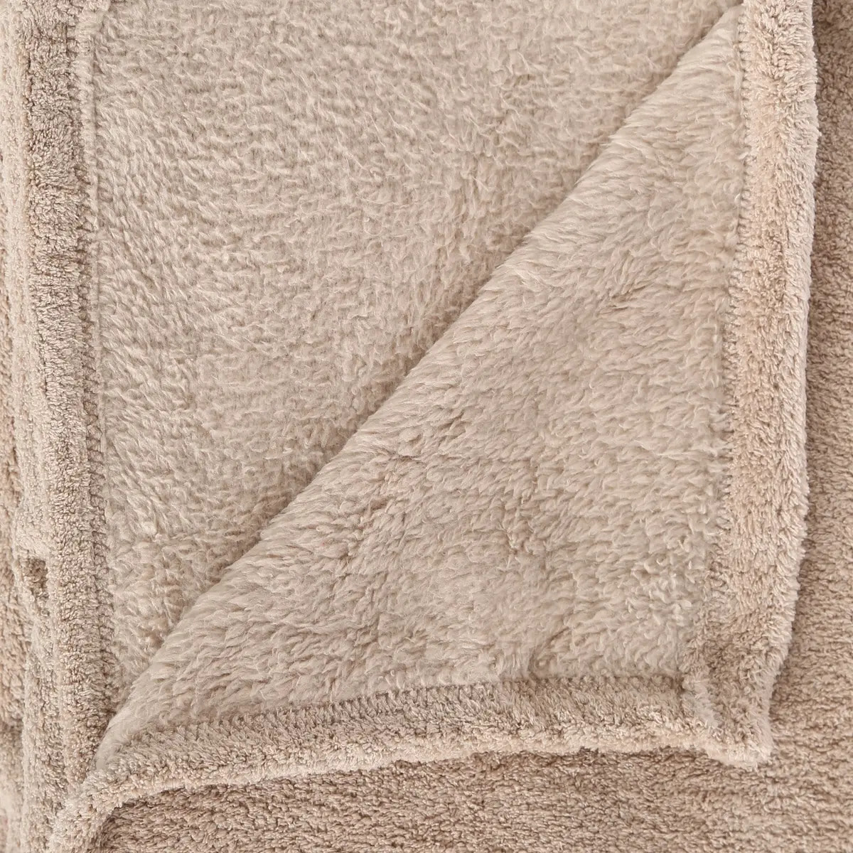 Plaid "Kiesa" microfibre beige 130x180cm