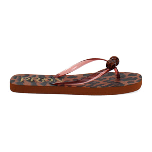 Infradito mare da donna leopardato