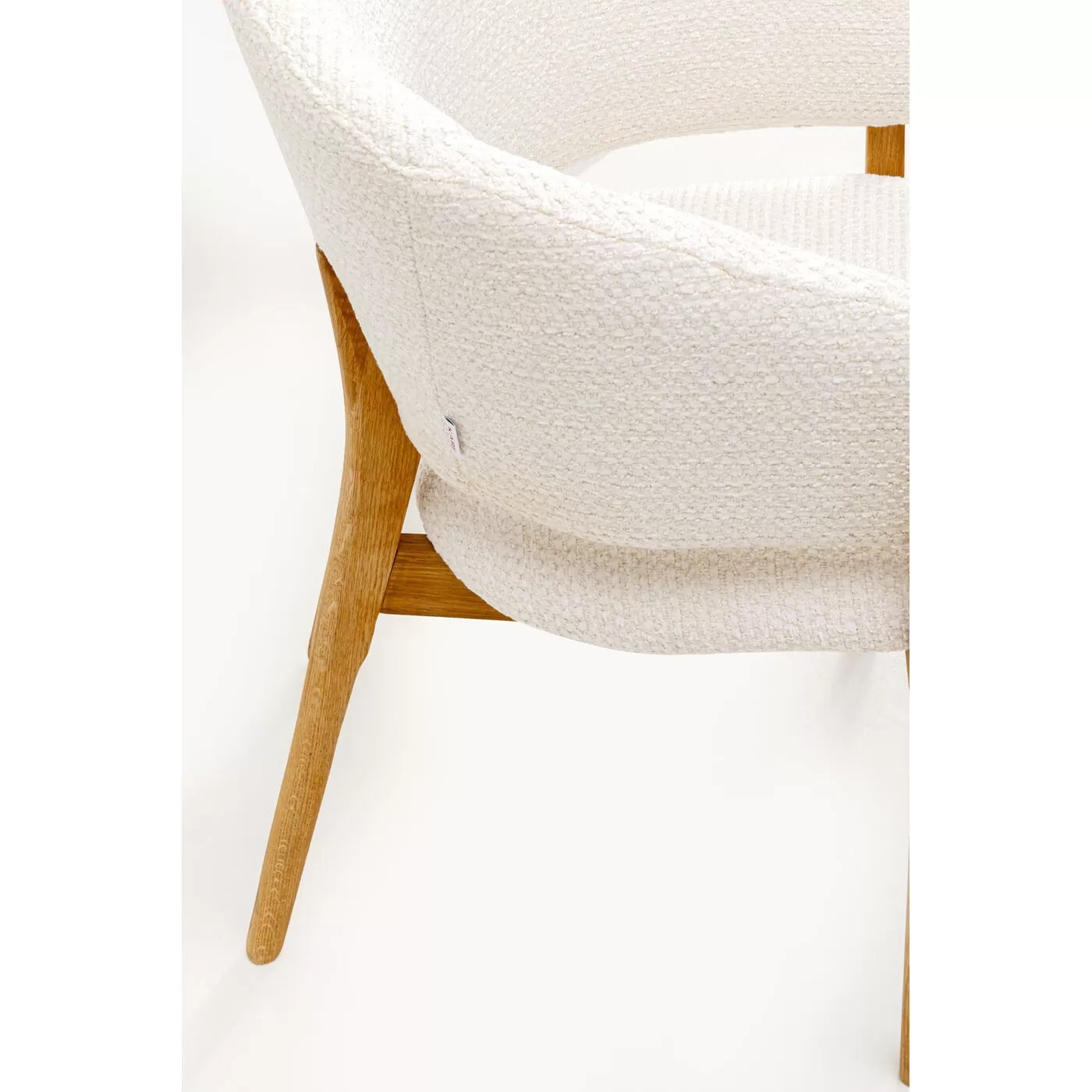 Chaise avec accoudoirs August crème Kare Design