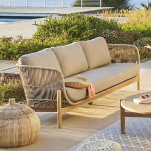 Canapé de jardin "Deona" 3 places en acacia