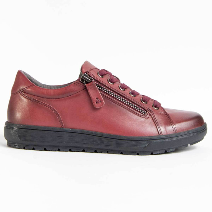 Zapato Oxford De Piel - Burdeos