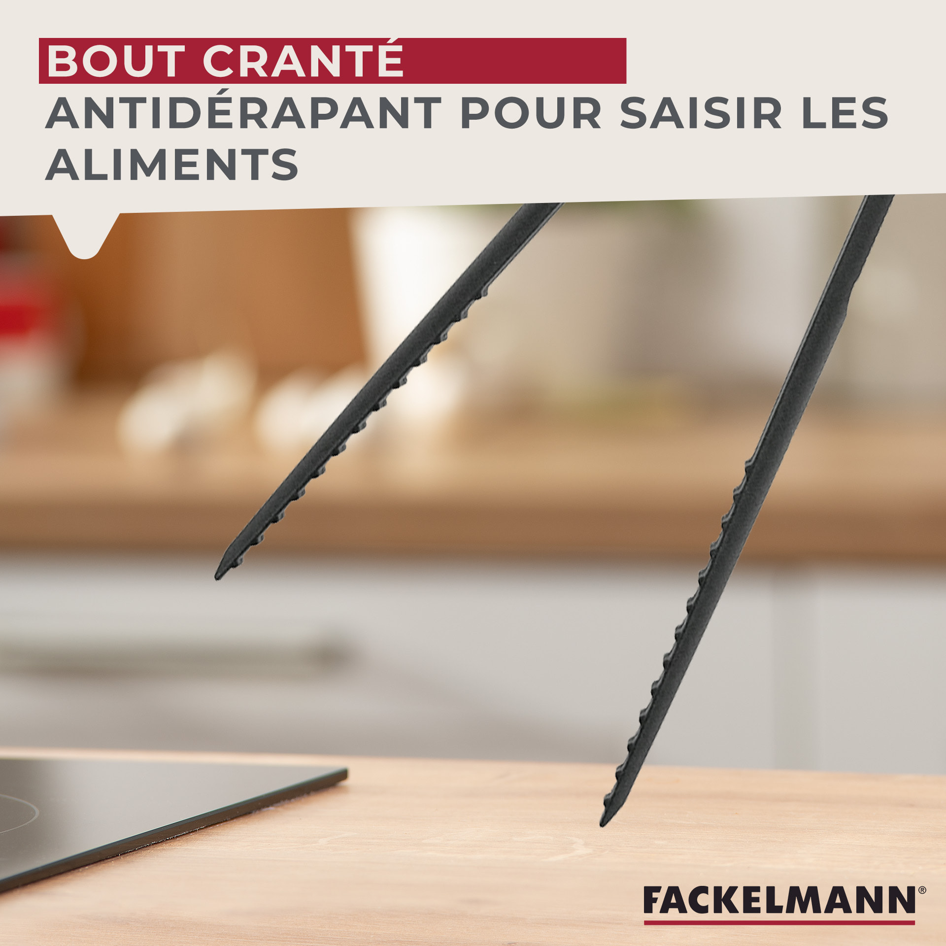 Ensemble de 2 Pinces de cuisine multifonction 31,1 cm Fackelmann Basic