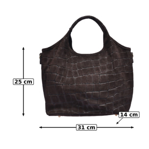 Borsa a mano Anna Luchini Marrone