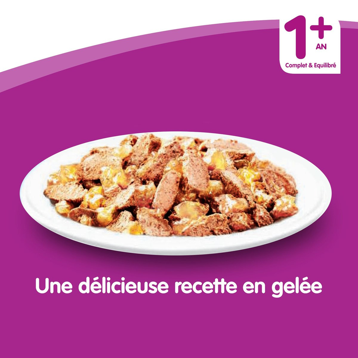 WHISKAS 24 Boîtes en gelée aux poissons pâtée pour chat 390g (6x4)