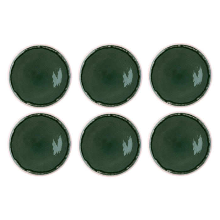 Assiette OXYGEN Ø27cm - 6 pièces - Vert de gris