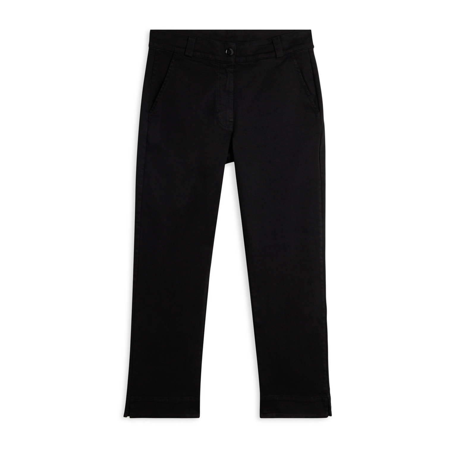 Pantaloni cropped slim fit in cotone elasticizzato