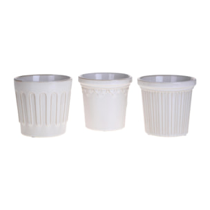 Set 3cachepot - 13,8xH13x13,8cm - Pezzi 2 - Bianchi Dino SpA