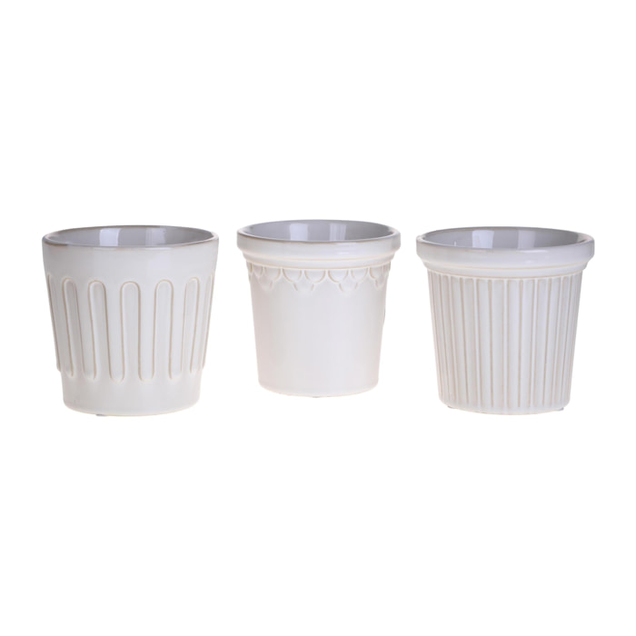 Set 3cachepot - 13,8xH13x13,8cm - Pezzi 2 - Bianchi Dino SpA