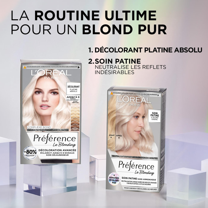 La Routine L'Oréal Paris Préférence Pour Des Cheveux Décolorés Sans Reflets Indésirables