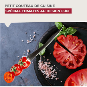 Couteau à tomates lame crantée 11 cm Fackelmann