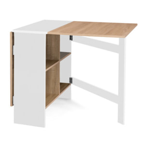 Table repas console pliable Edi avec rangements