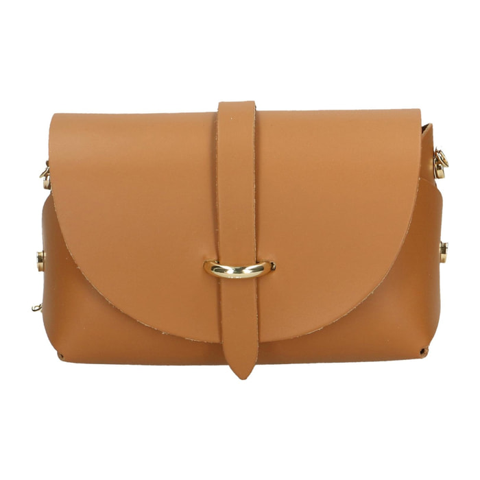 Chicca Borse Borsetta Clutch Cuoio