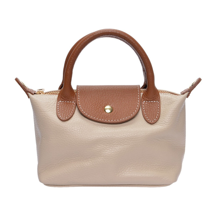 Borsa a spalla Anna Luchini Beige