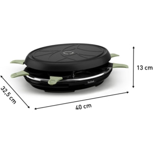 Raclette TEFAL RE31E810 eco 8 coupelles noir