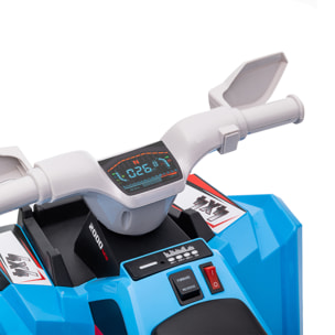 Quad Eléctrico para Niños 6V, Quad para Niños de 18-36 Meses con Avance y Retroceso, Velocidad de 2,5 km/h, Azul