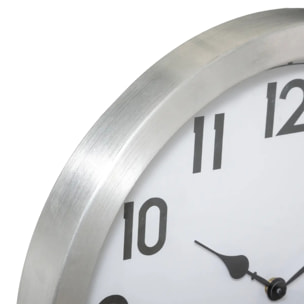 Horloge "Olga" d'extérieur argent D40cm