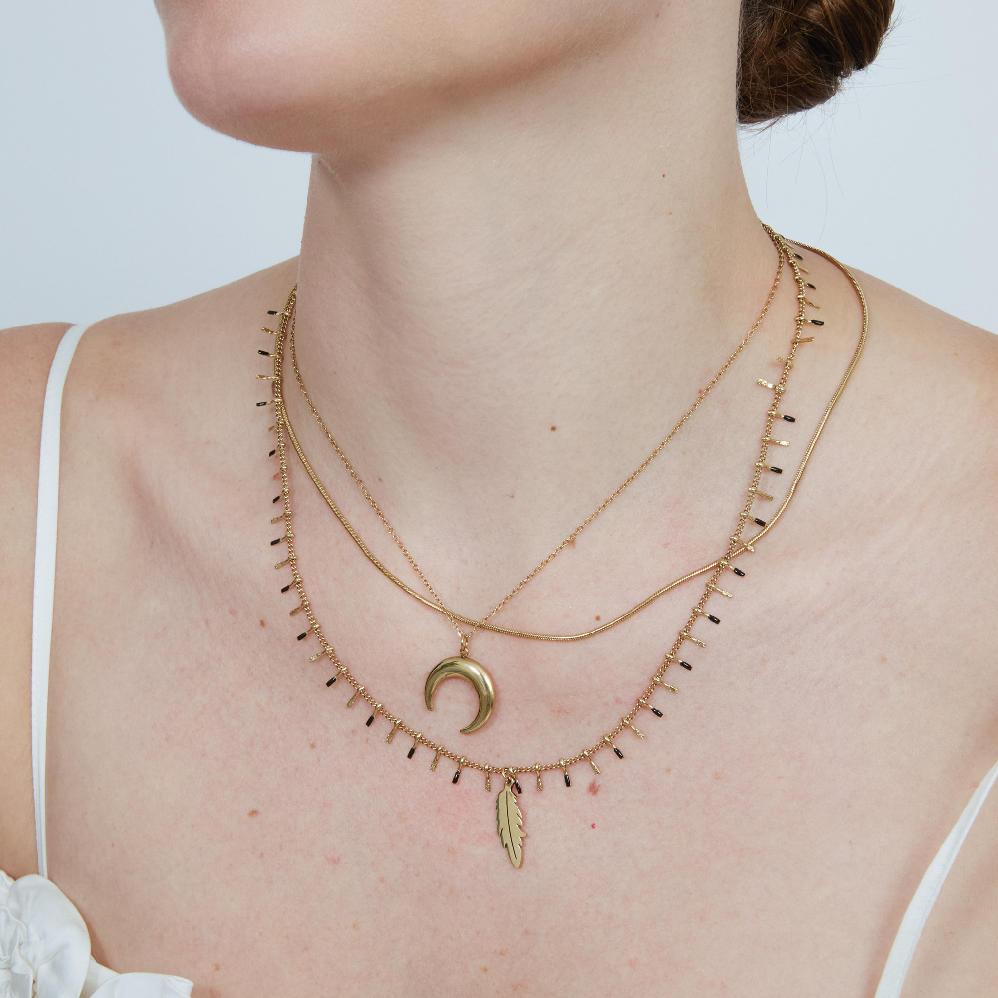 Collar Rayver acabado oro amarillo 18k