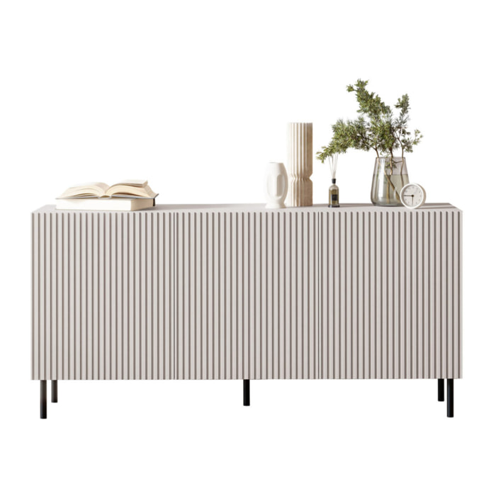 Timote - Buffet - écru - 3 portes - 156 cm - Écru