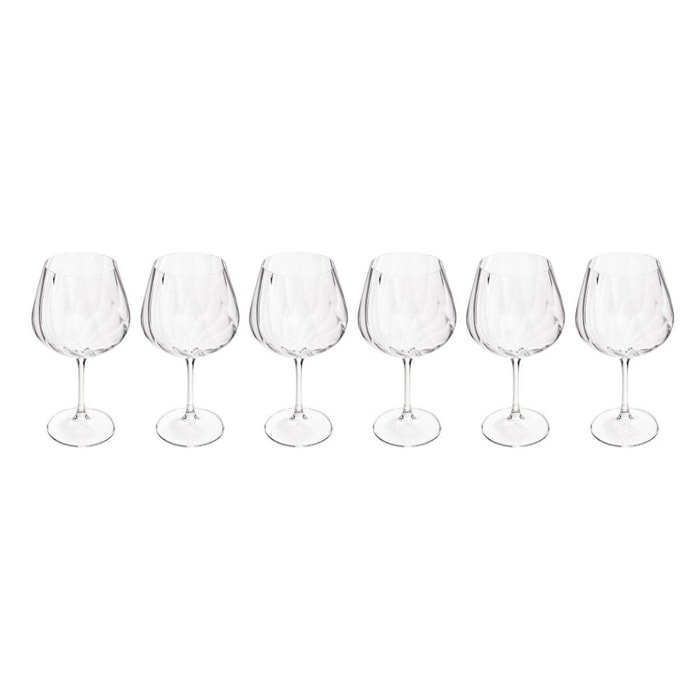Lot de 6 verres à gin Neva 720ml transparent