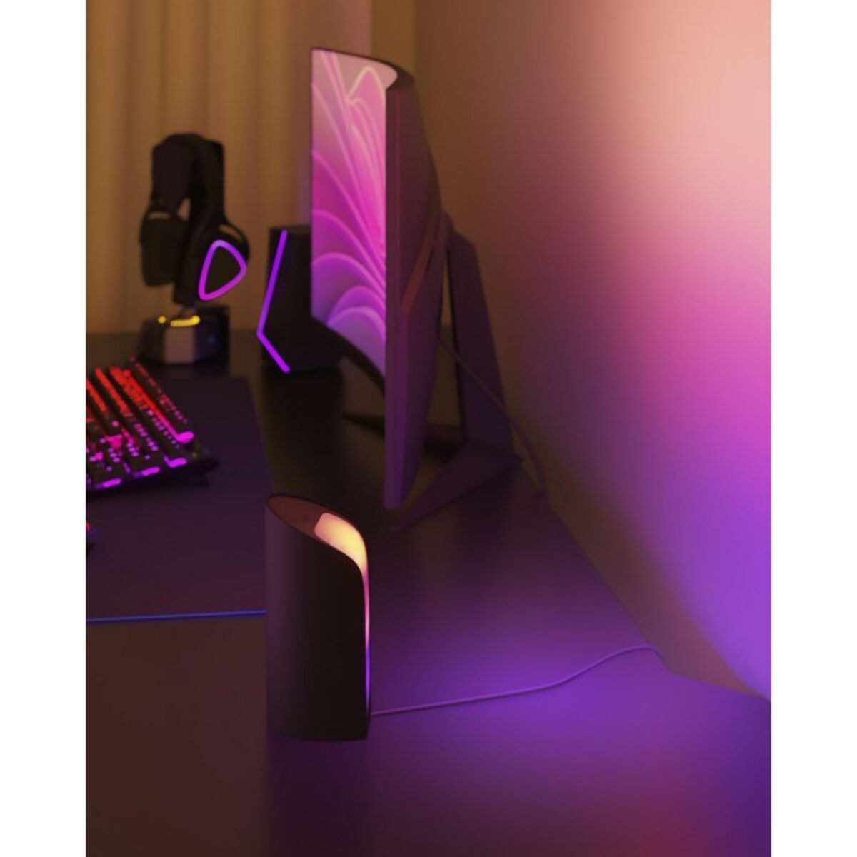 Lampe connectée PHILIPS HUE Play Wall washer Noir x2 White&Color gra