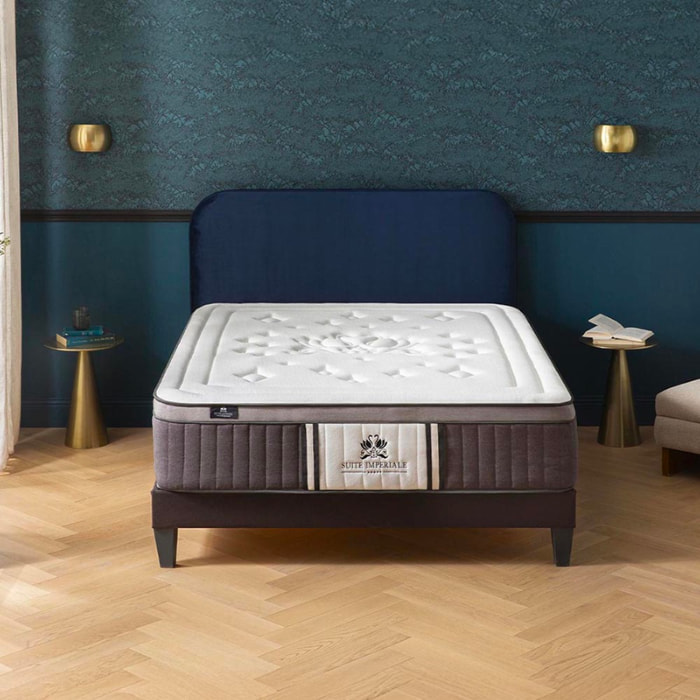 Matelas Hybride Suite Impériale, Soutien Ferme, 35 cm, Ressorts Ensachés & Mémoire de Forme