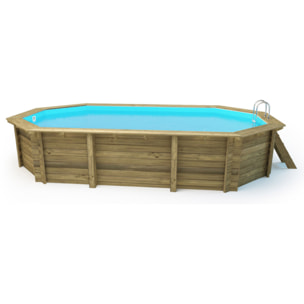 Piscine bois " Brazilia 145 "  5.86 x 3.86 x 1.44 m