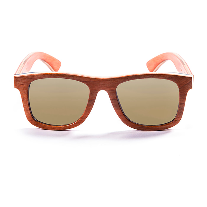 Gafas de sol OCEAN VENICE BEACH - Madera skate naranja / Polarizada revo amarillo