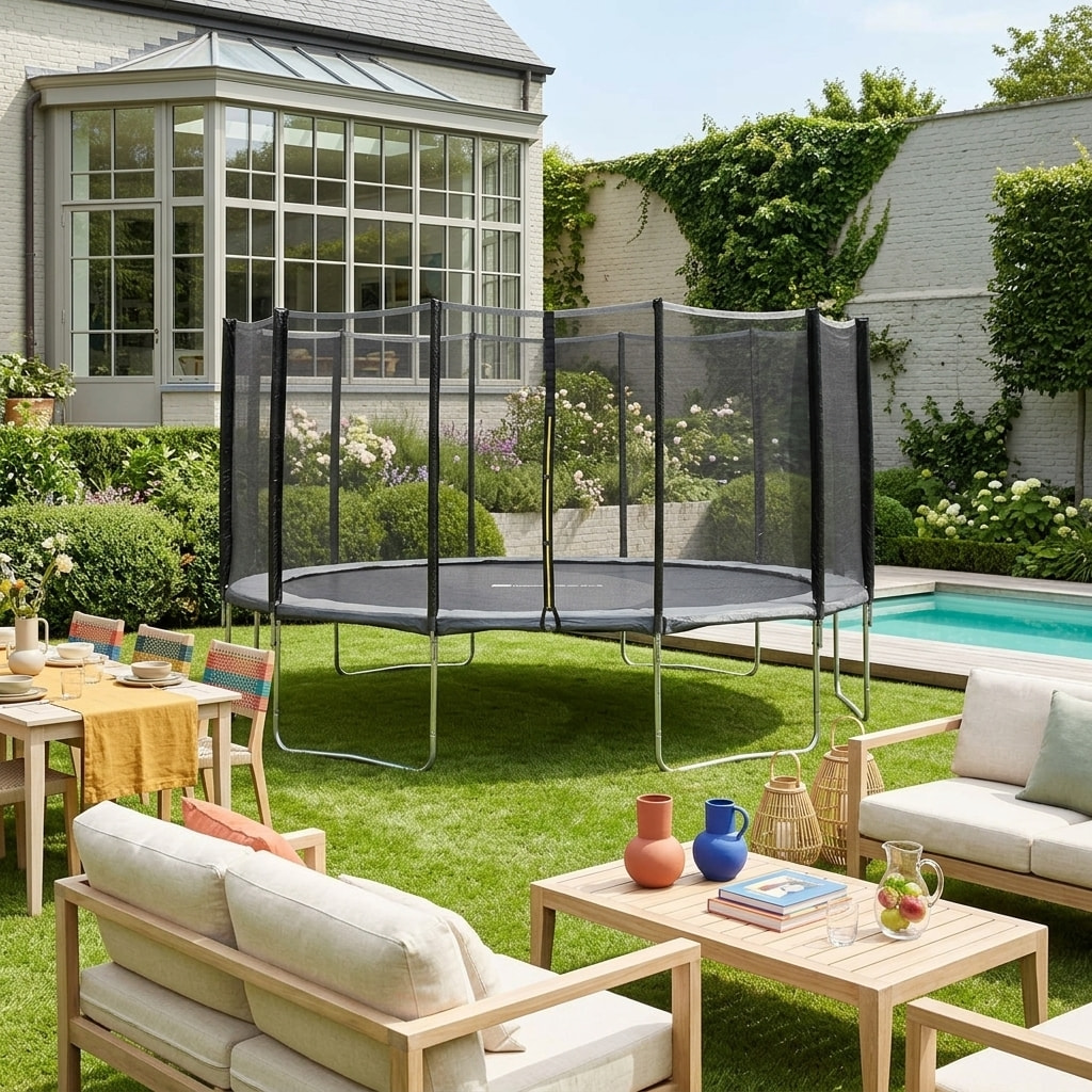 Trampoline 490cm filet protection JUPITER