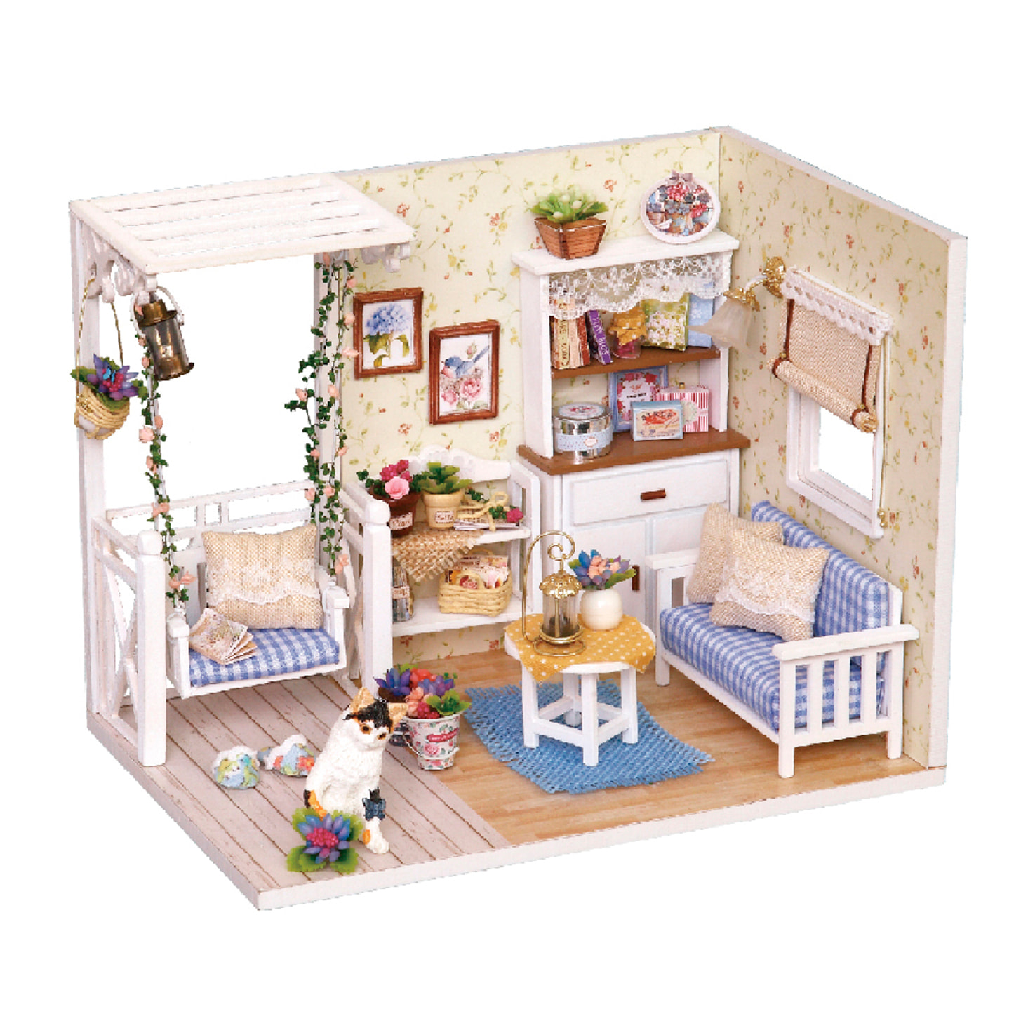 Diario del gatito. Maqueta 3D, realista con gran detalle y luces led.