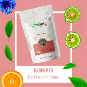 Earl Grey Sublime - thés noirs Bio Ceylan et Chine bergamote - Sachet 100g