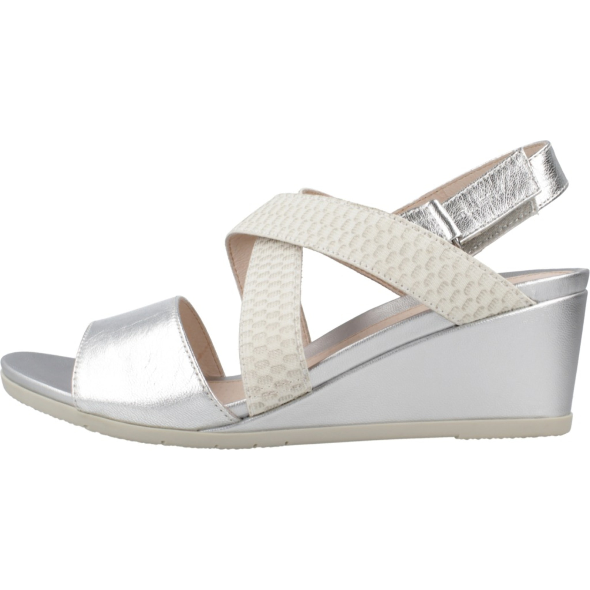 Sandalias Mujer de la marca STONEFLY  modelo SWEET III 10 LAMINATED LTH Silver