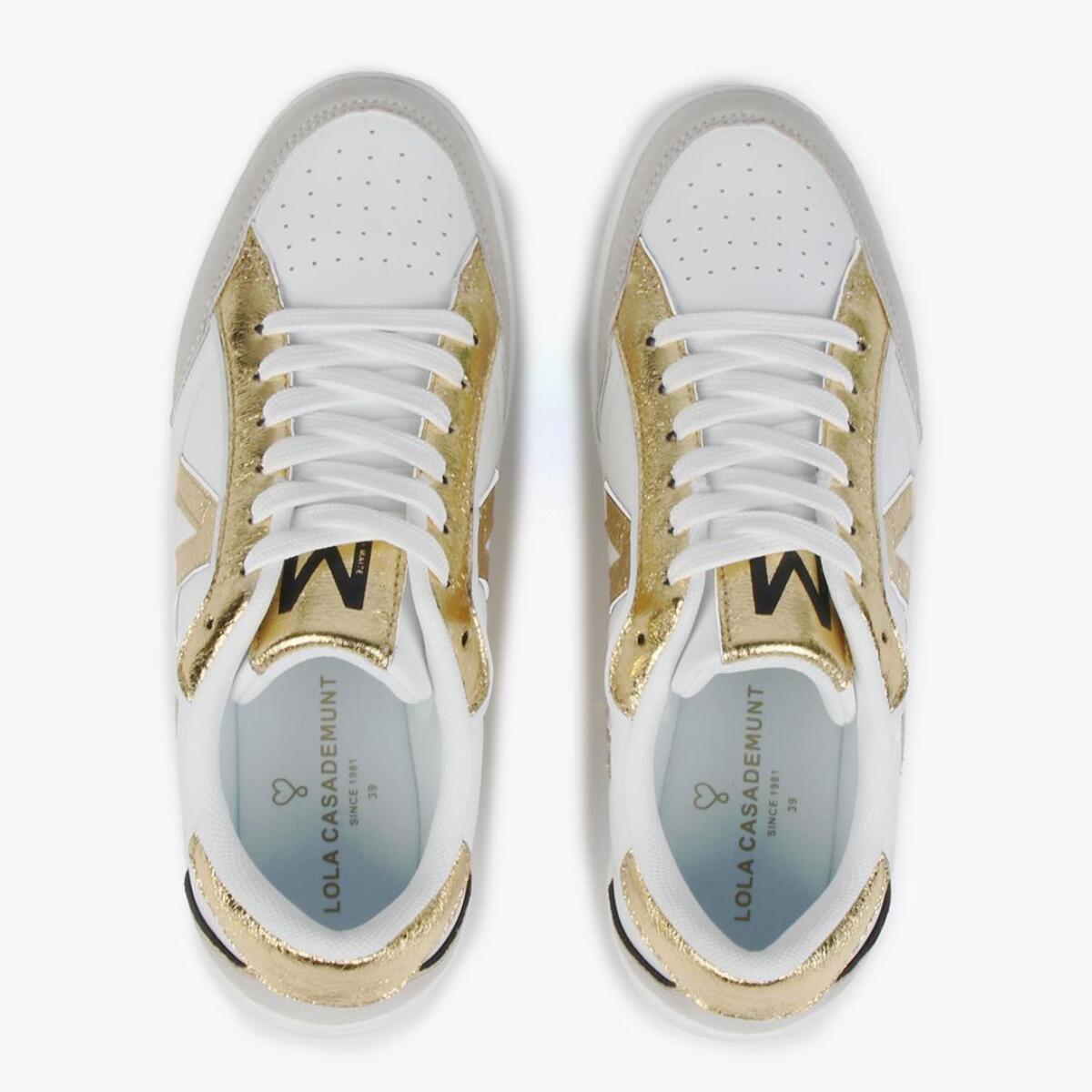 Sneakers bicolori metallizzate