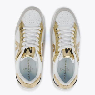 Sneakers bicolori metallizzate