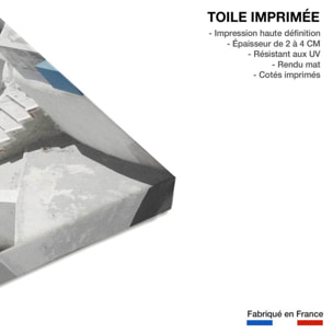 Tableau dôme bleu santorin Toile imprimée