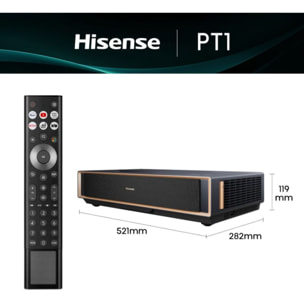 Vidéoprojecteur home cinéma HISENSE PT1 4K, ultra courte focale, tri-laser, IMAX Enhanced, Dolby Vision
