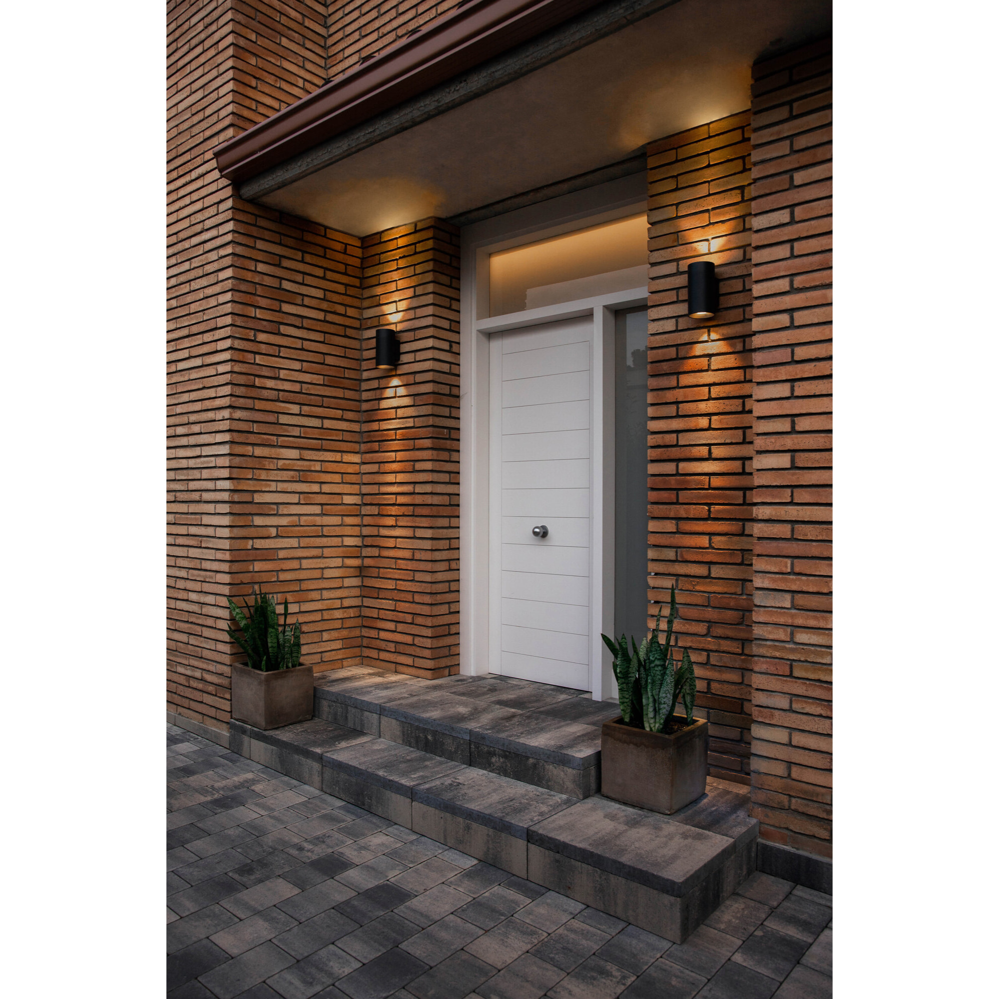 LEDS C4 Aplique Ip66 Cosmos Wall Fixture Ø131 Double Emission Led 21W Blanco Cálido -