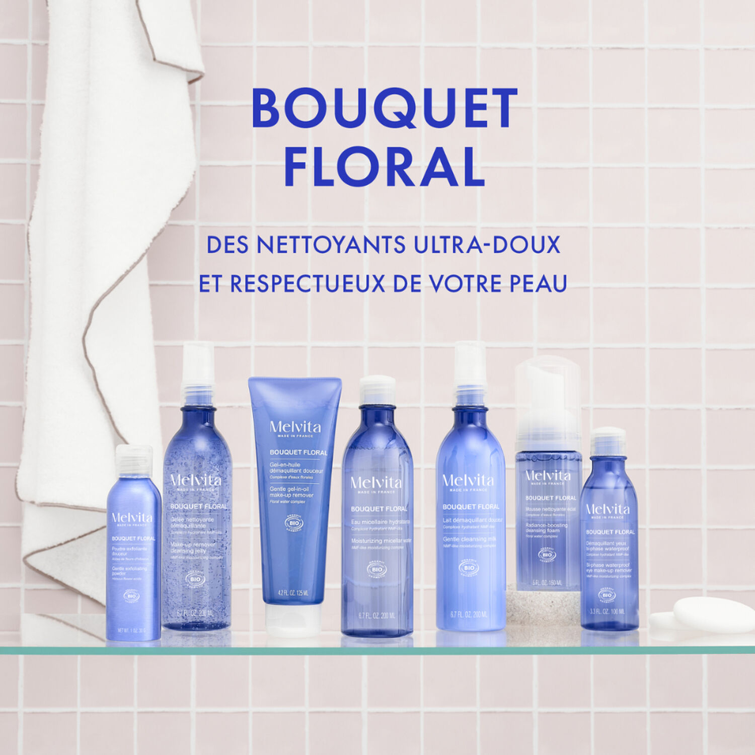 Bouquet Floral - Mousse Nettoyante Légère
