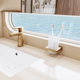 Porte verre AddStoris Q, Bronze brossé