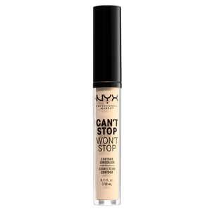 NYX Professional Makeup Anti-Cernes et Correcteur Can't Stop Won't Stop Contour Concealer Pale