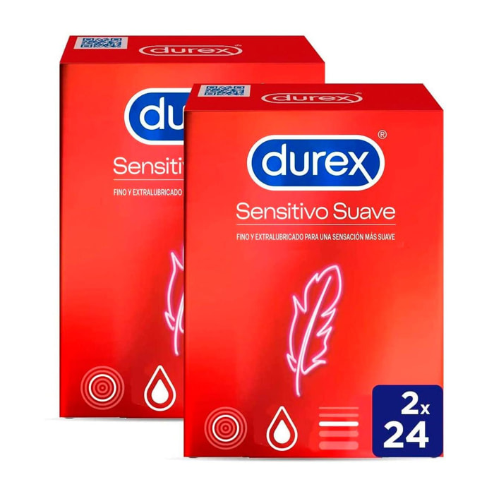 PRESERVATIVOS SENSITIVO SUAVE - 48 CONDONES