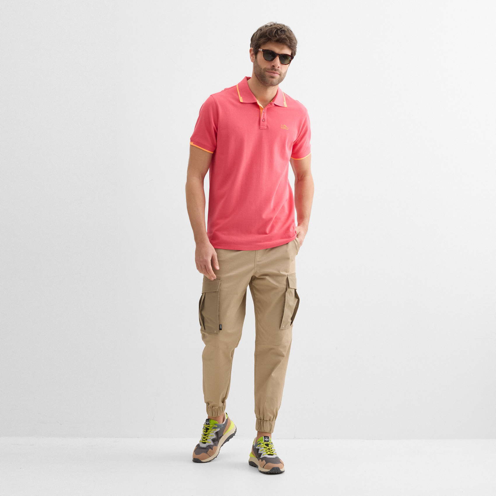 Polo MUNICH slam lifestyle de algodón rosa